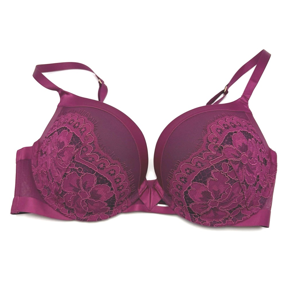 Victorias Secret Very Sexy Lace Push Up Bra 34DD Purple